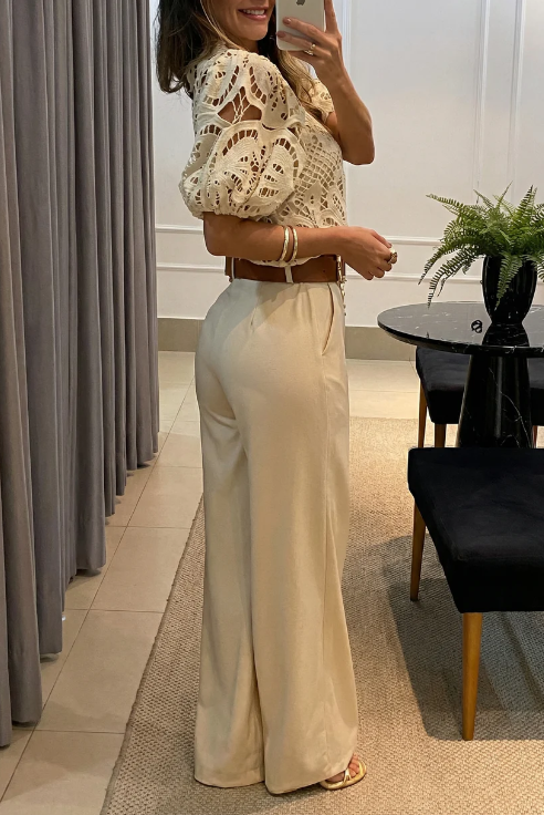 Paula - Conjunto ( Blusa + Pantalón )