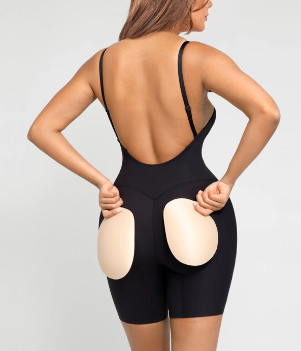 Irene - Bodysuit con espalda baja y almohadillas extraíbles