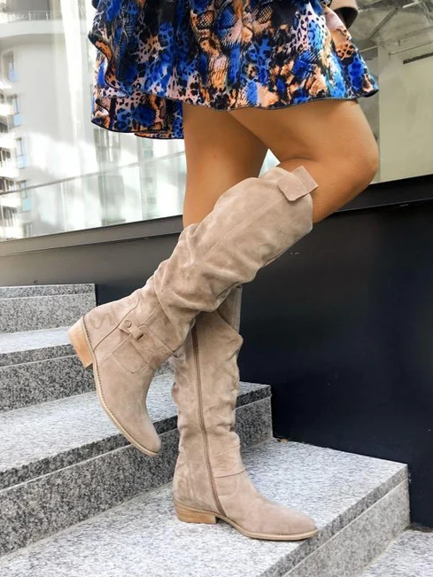 Lina - Botas de efecto ante cómodas y cálidas