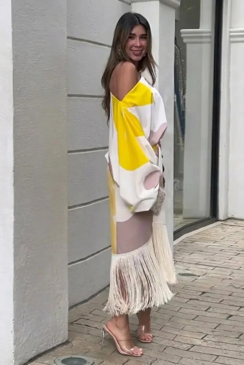 Daniela - Conjunto de dos piezas con flecos