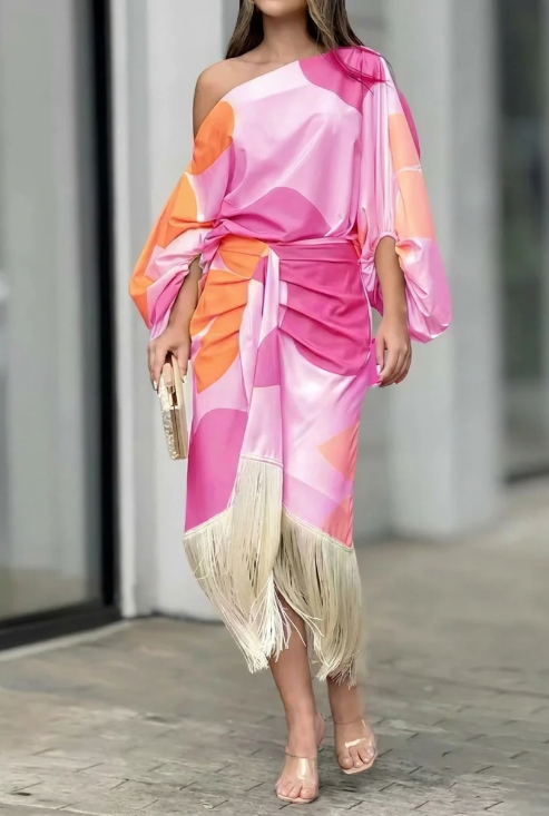 Daniela - Conjunto de dos piezas con flecos