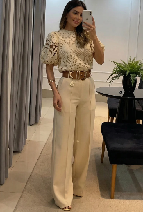 Paula - Conjunto ( Blusa + Pantalón )