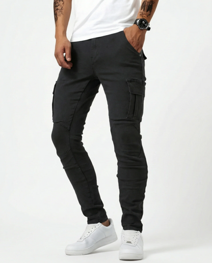 Pantalón Cargo Marino Elástico
