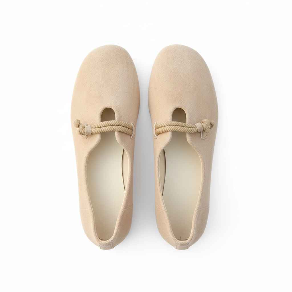 Bailarinas beige - vista desde arriba