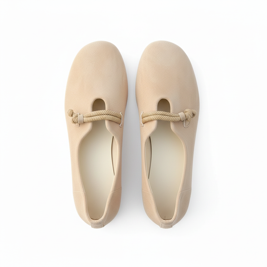Bailarinas beige - vista desde arriba