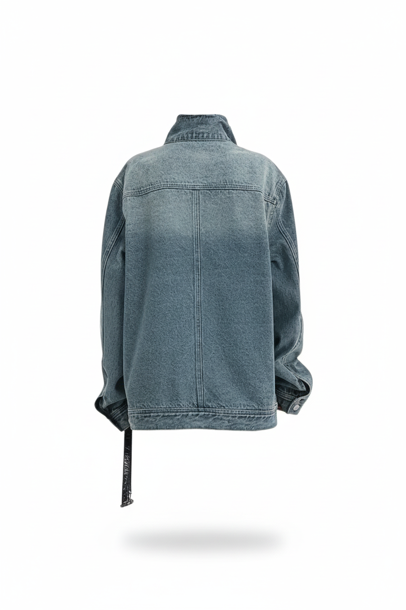 Chaqueta vaquera oversize - vista trasera sin modelo