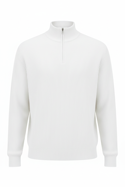 Jersey Blanco - cremallera cerrada