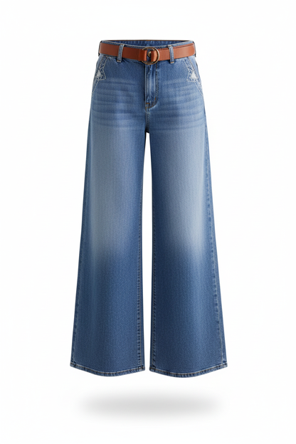 Pantalones vaqueros wide leg sin modelo