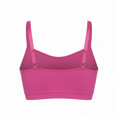 Top deportivo fucsia - trasera ghost mannequin