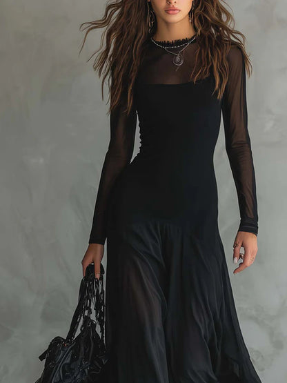 Bianchi - Vestido largo holgado